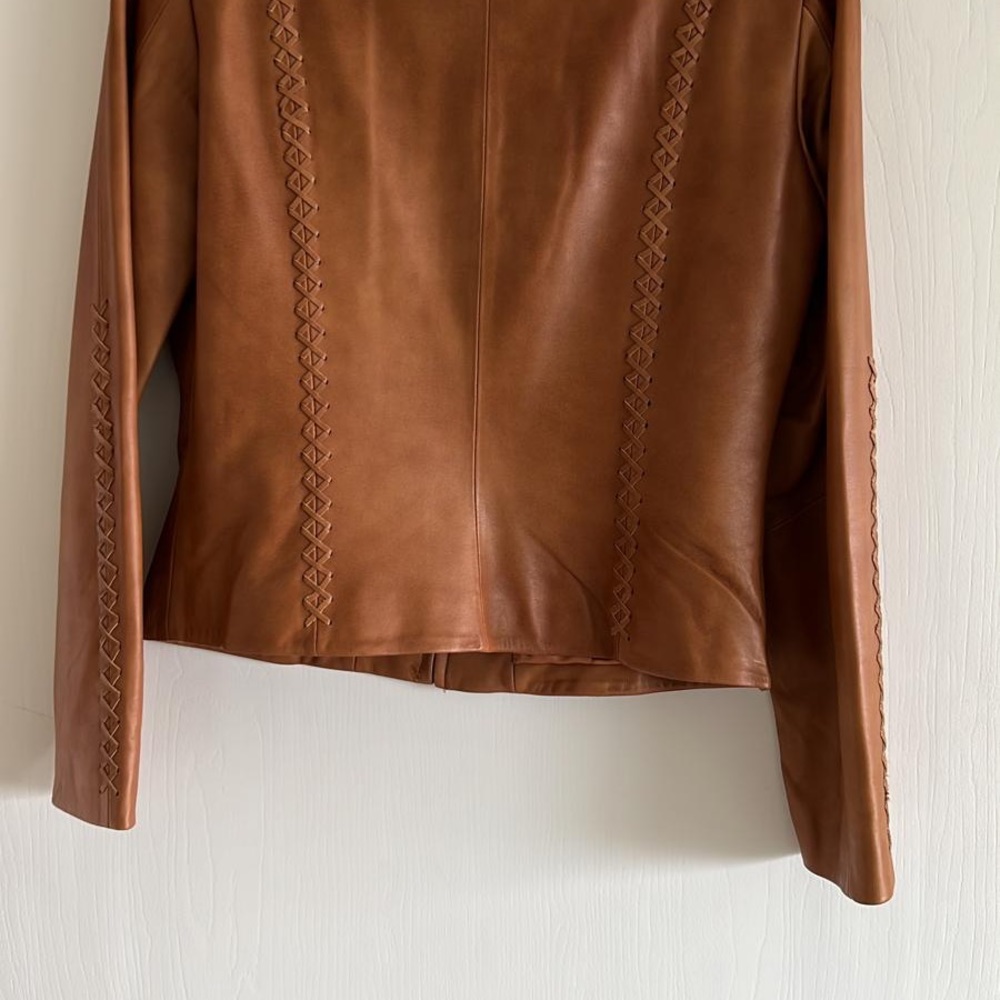 Paulo Santini Leather Jacket size M - Picture 2 of 2